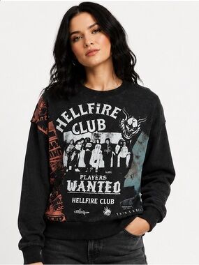 Stranger Things Hellfire Club Crewneck Sweatshirt.